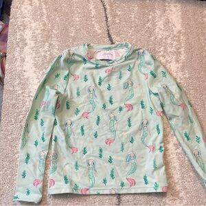 SWEET HONEY// Mermaid Print Long Sleeve swim Shirt